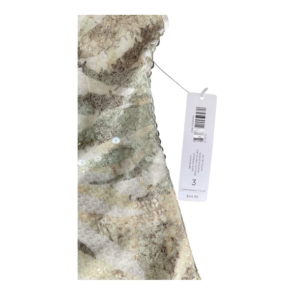 Chico's Batik Sequin Dolman Short Sleeved Knit Top - Size 3 (US 16) - Picture 4 of 9